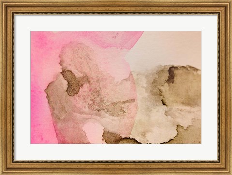 Framed Pink Watercolor Print