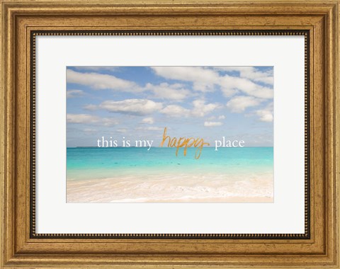 Framed Beach Inspiration I Print
