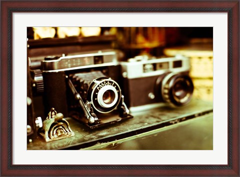 Framed Vintage Cameras Print