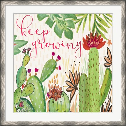 Framed Keep Growing Print