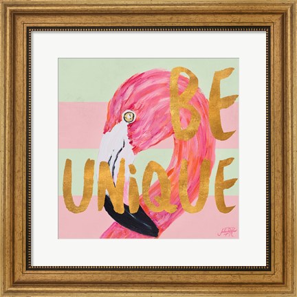 Framed Be Wild and Unique I Print