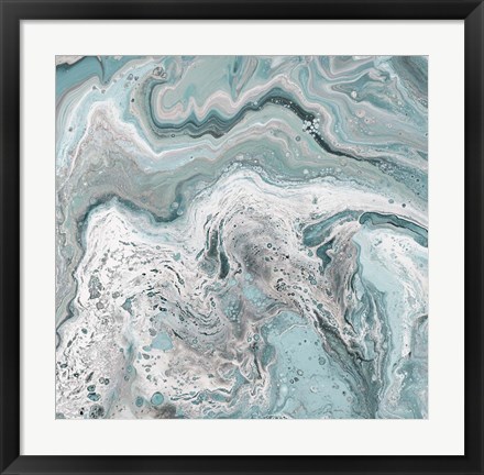 Framed Deep Teal Sea Print