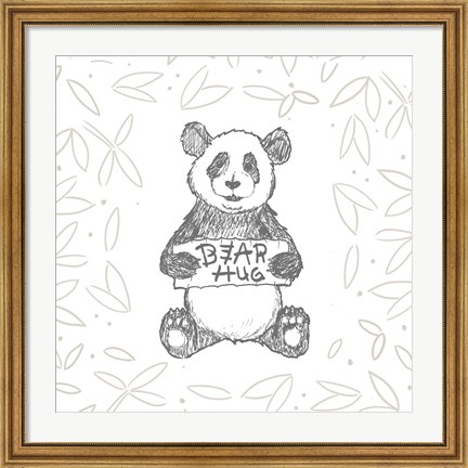 Framed Animal Hugs II Print