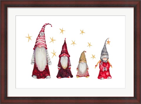Framed Gnome Family Print
