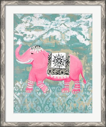 Framed Pink Bazaar I Print