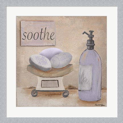 Framed Lavender Bath II Print