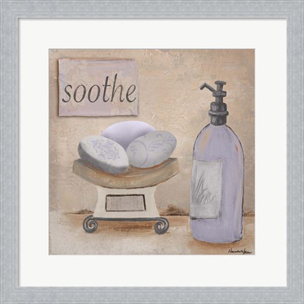 Framed Lavender Bath II Print