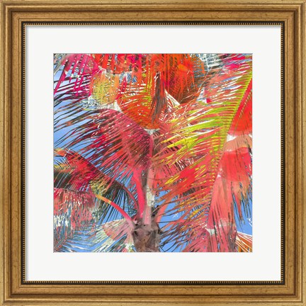 Framed Bright Palms Print