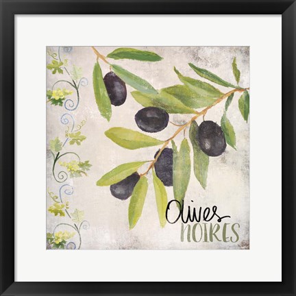 Framed Olives Noires Print