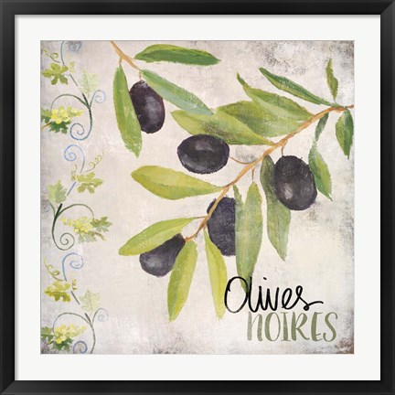 Framed Olives Noires Print