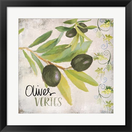 Framed Olives Vertes Print