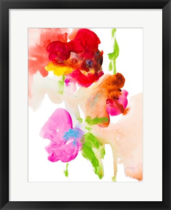 Framed Abstract Flower Study Print