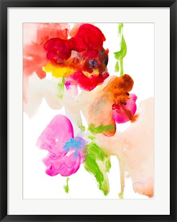 Framed Abstract Flower Study Print