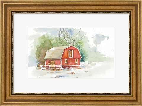 Framed Holiday Town II Print