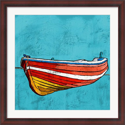 Framed Little Red Rowboat Print