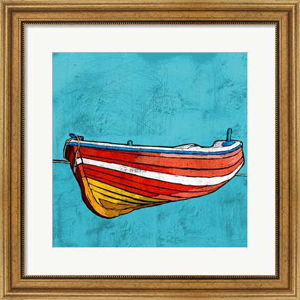 Framed Little Red Rowboat Print