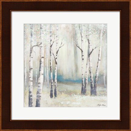 Framed Watercolor December Birch I Print