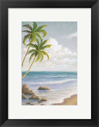 Framed Atlantic Seaside I Print