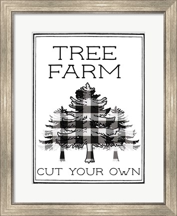 Framed Tree Farm Buffalo Plaid Print