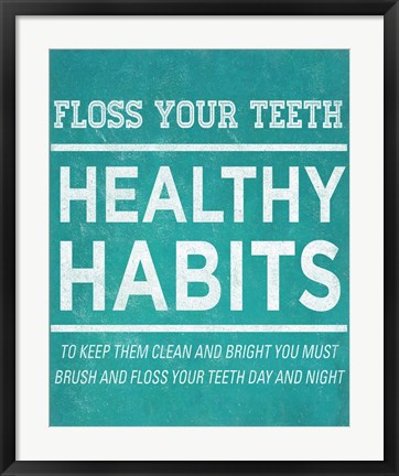 Framed Healthy Habits II Print