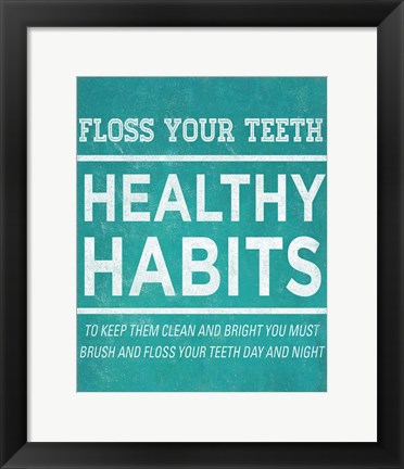 Framed Healthy Habits II Print