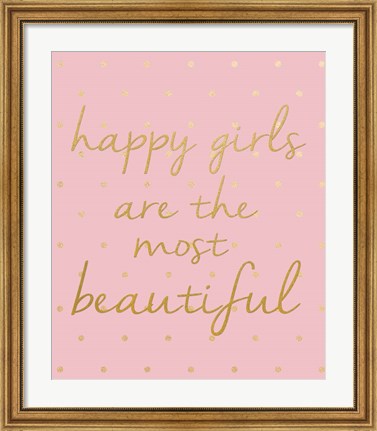 Framed Happy Girls Print