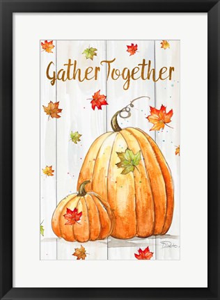 Framed Gather Together Pumpkin Print