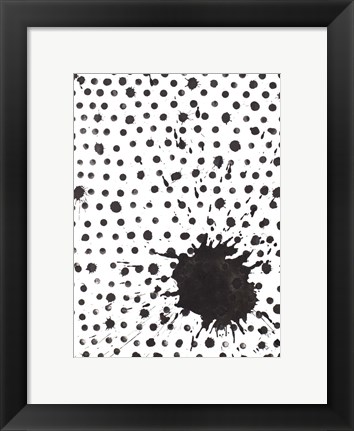 Framed Splash with Dots Print