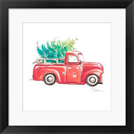 Framed Christmas Tree Haul I Print