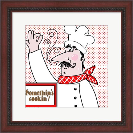Framed Bon Appetit Chef II Print