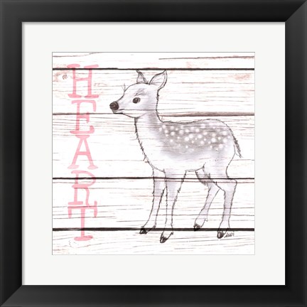 Framed Deer Heart Print