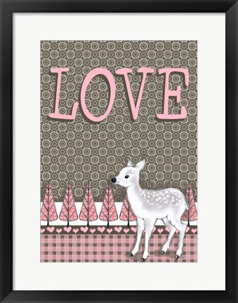 Framed Lamb Love Print