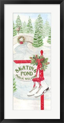 Framed Sleigh Bells Ring panel II Tree Day Print
