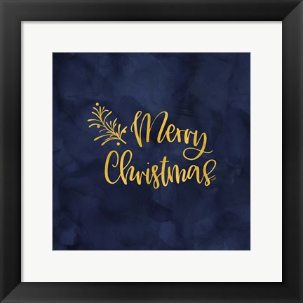 Framed All that Glitters for Christmas IV-Merry Christmas Print