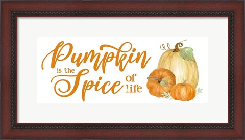 Framed Pumpkin Spice Season panel II Print