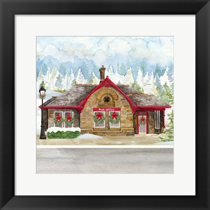 Framed Christmas Village III Print