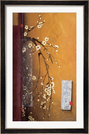 Framed Oriental Blossoms III Print
