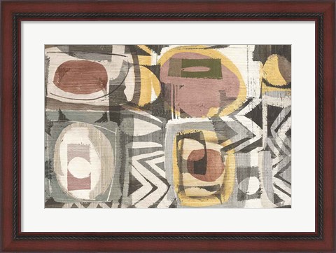 Framed Graphic Abstract III Sunbaked Print