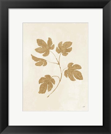 Framed Botanical Study III Gold Crop Print