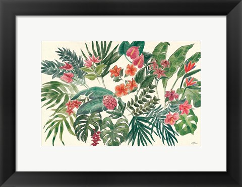 Framed Jungle Vibes VI Leaves Print
