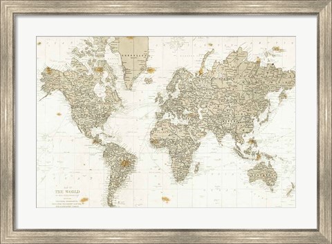 Framed World is Your Oyster No Words Print