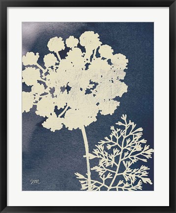 Framed Dark Blue Sky Garden IV Print