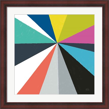 Framed Triangulawesome Color IV Print