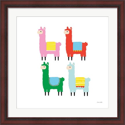 Framed Llamas Print