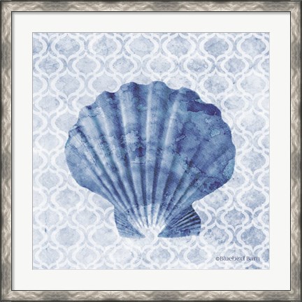 Framed Seashell I Print