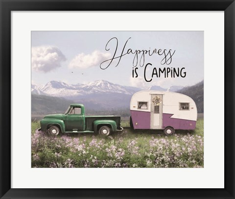 Framed Spring Camping I Print