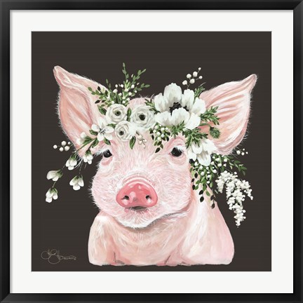 Framed Poppy the Pig Print