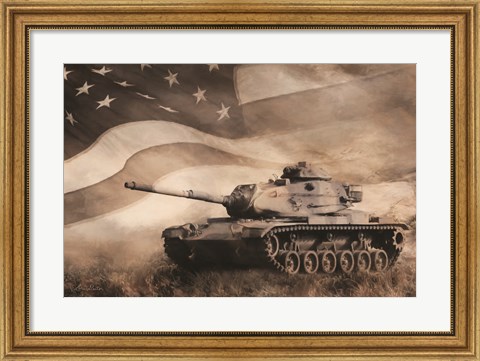 Framed Liberator Tank Print