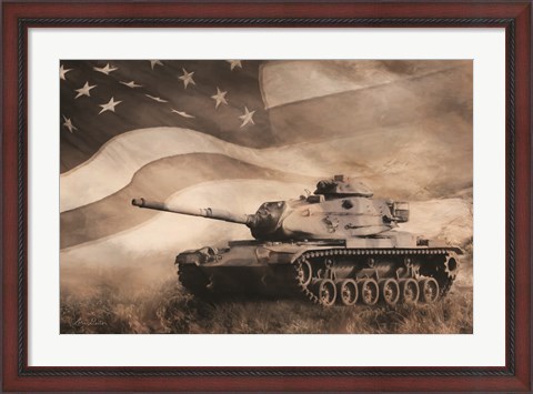 Framed Liberator Tank Print