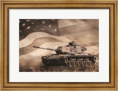 Framed Liberator Tank Print